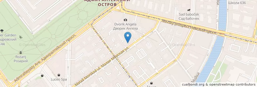 Mapa de ubicacion de Music Bar 11 en ロシア, 北西連邦管区, レニングラード州, サンクト ペテルブルク, Адмиралтейский Район, Округ № 78.