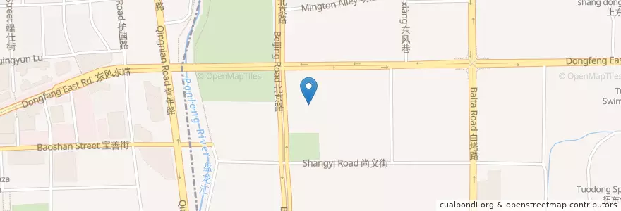 Mapa de ubicacion de 昆明市政府(旧) en Çin, Yünnan, 昆明市, 盘龙区, 拓东街道.