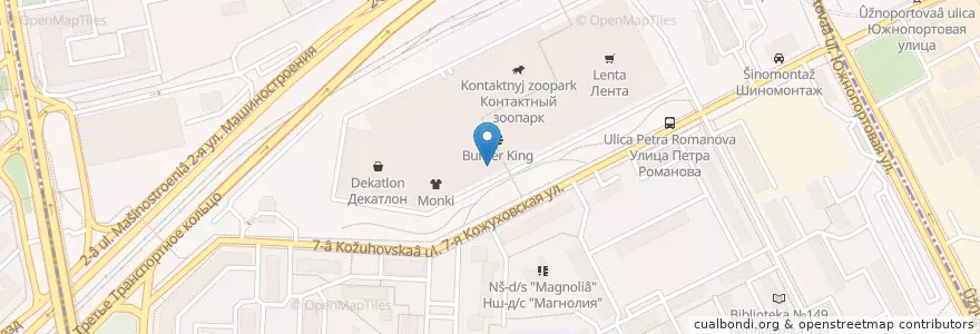 Mapa de ubicacion de IL Патио en Rusia, Центральный Федеральный Округ, Москва, Юго-Восточный Административный Округ, Южнопортовый Район.