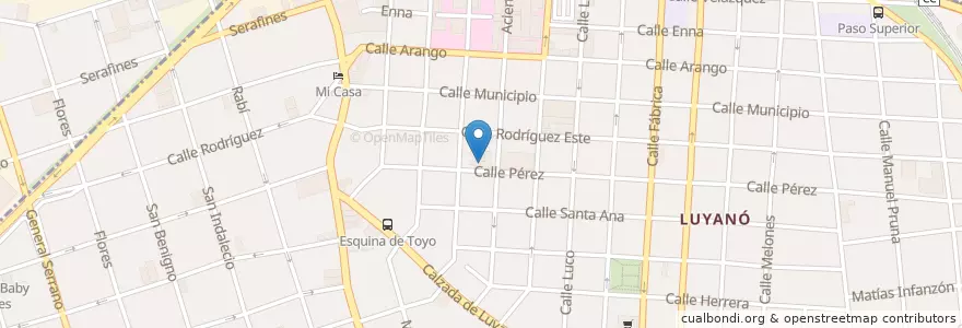 Mapa de ubicacion de Policlínico "14 de junio" en 쿠바, La Habana, Diez De Octubre.