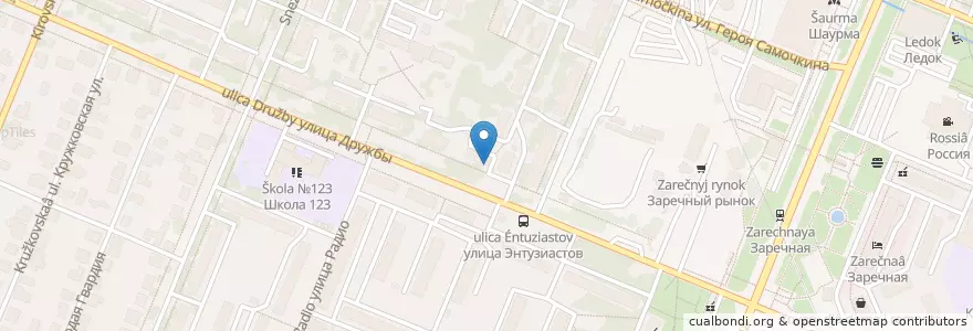 Mapa de ubicacion de Госаптека en Russie, District Fédéral De La Volga, Oblast De Nijni Novgorod, Городской Округ Нижний Новгород.