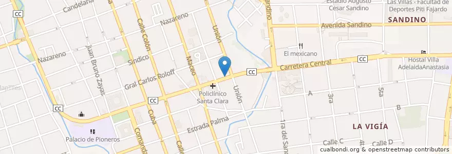 Mapa de ubicacion de Kindergardten happy wakeUp en Cuba, Villa Clara, Santa Clara, Ciudad De Santa Clara.