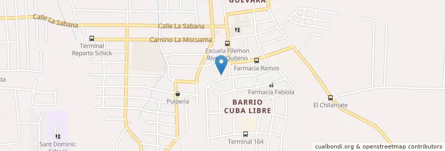 Mapa de ubicacion de Farmacia Hebrón en Никарагуа, Departamento De Managua, Managua (Municipio).