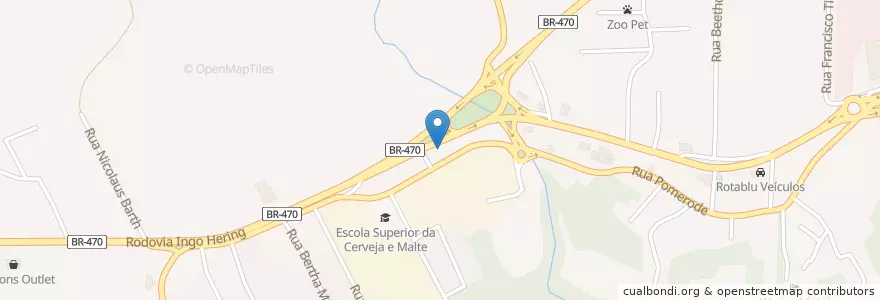 Mapa de ubicacion de Grand Sabor en Brasilien, Süden, Santa Catarina, Região Geográfica Intermediária De Blumenau, Microrregião De Blumenau, Blumenau.