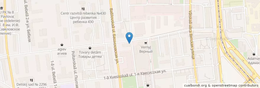 Mapa de ubicacion de ГорФарма en Rússia, Distrito Federal Central, Москва, Северный Административный Округ, Савёловский Район.