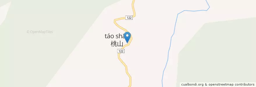 Mapa de ubicacion de 消防局五峰分隊 en 臺灣, 臺灣省, 新竹縣, 五峰鄉.