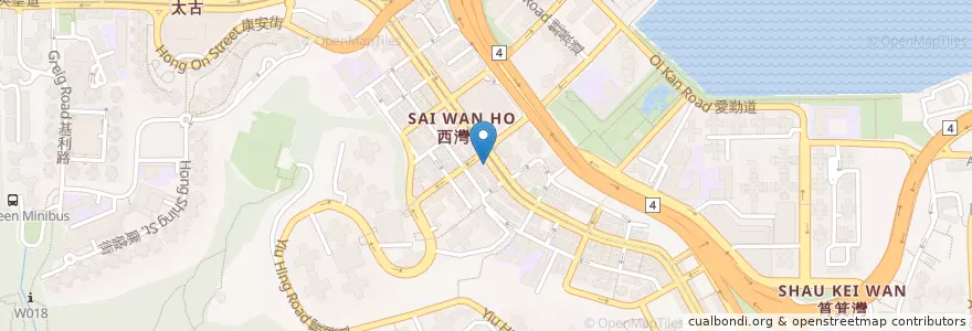 Mapa de ubicacion de 景福茶樓 en 中国, 広東省, 香港, 香港島, 新界, 東區 Eastern District.