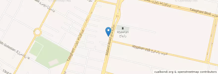 Mapa de ubicacion de رستوران ارغوان en Iran, استان البرز, شهرستان فردیس, بخش مرکزی فردیس, فردیس.