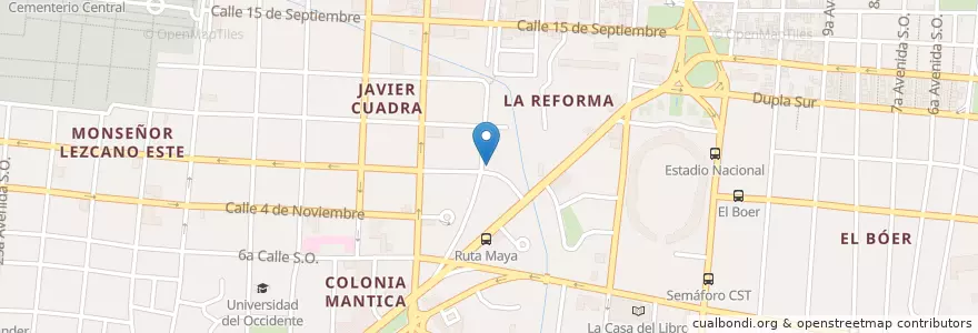 Mapa de ubicacion de Instituto de estudios tecnológicos por internet en Nicarágua, Departamento De Managua, Managua (Municipio).