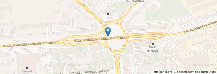 Mapa de ubicacion de Каскад en Russie, District Fédéral De La Volga, Oblast De Nijni Novgorod, Городской Округ Нижний Новгород.