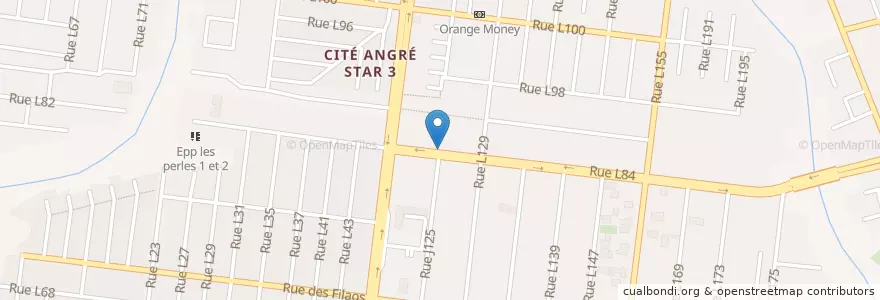 Mapa de ubicacion de So Club discothèque en Côte D'Ivoire, Abidjan, Cocody.