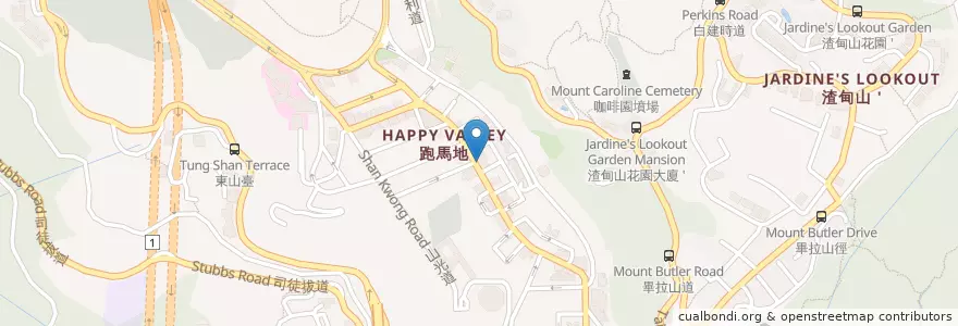 Mapa de ubicacion de 譽滿坊 Dim-Sum, The Art of Chinese Tidbits en China, Guangdong, Hongkong, Hongkong, New Territories, 灣仔區 Wan Chai District.