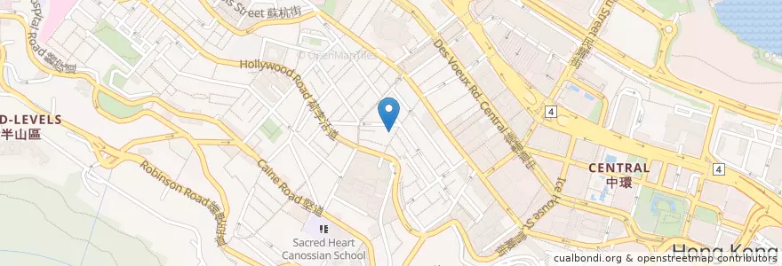 Mapa de ubicacion de LINQ en 中国, 广东省, 香港 Hong Kong, 香港島 Hong Kong Island, 新界 New Territories, 中西區 Central And Western District.