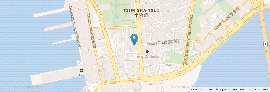 Mapa de ubicacion de 南海一號 Nanhai no.1 en 중국, 광둥성, 홍콩, 신제, 油尖旺區 Yau Tsim Mong District.