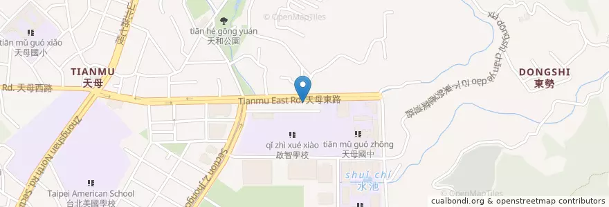 Mapa de ubicacion de LA PASTA 義大利麵屋 天母店 en 臺灣, 新北市, 臺北市, 士林區.