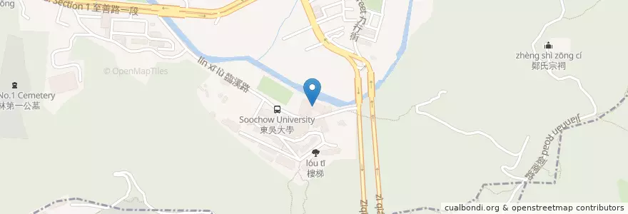 Mapa de ubicacion de loveling 夢屋 en 台湾, 新北市, 台北市, 士林区.