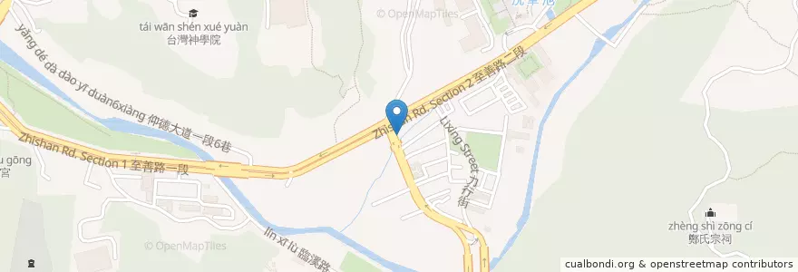 Mapa de ubicacion de 松田小吃店 en 臺灣, 新北市, 臺北市, 士林區.