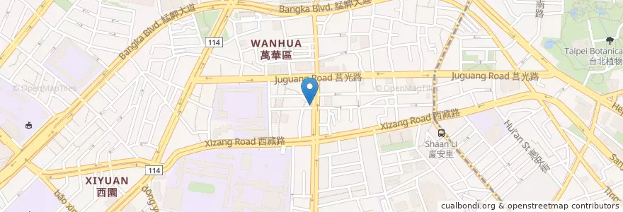 Mapa de ubicacion de 保生堂中醫診所 en Taiwan, 新北市, Taipei, 萬華區.