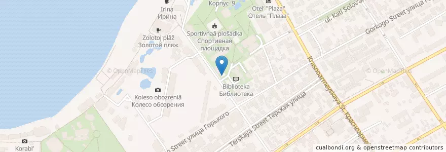 Mapa de ubicacion de Burger King en Russia, South Federal District, Krasnodar Krai, Anapa Urban Okrug.