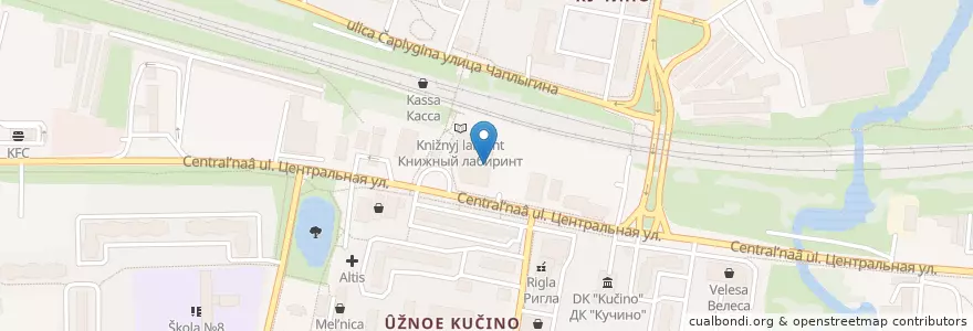 Mapa de ubicacion de Бургер Кинг en روسيا, Центральный Федеральный Округ, محافظة موسكو, Городской Округ Балашиха.