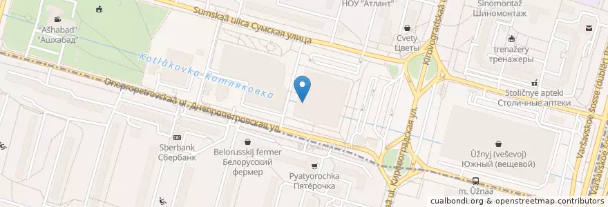 Mapa de ubicacion de Бургер Кинг en Rusland, Centraal Federaal District, Moskou, Южный Административный Округ.