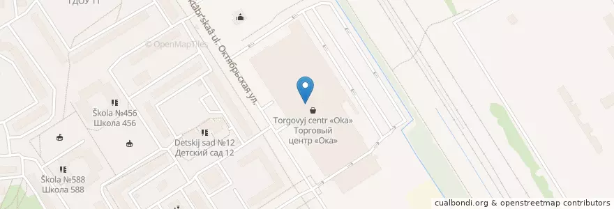 Mapa de ubicacion de Бургер Кинг en 俄罗斯/俄羅斯, Северо-Западный Федеральный Округ, 列宁格勒州, Санкт-Петербург, Колпинский Район, Колпино.