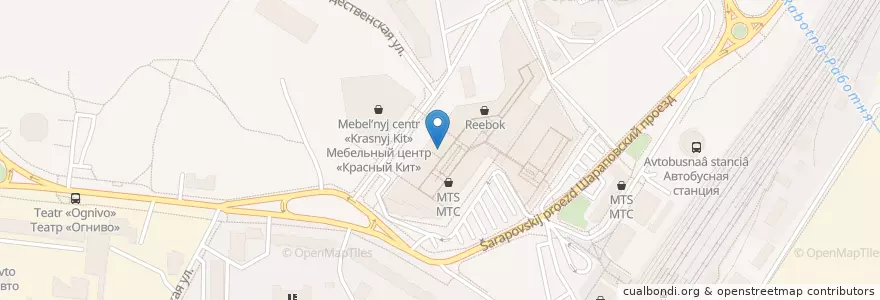 Mapa de ubicacion de Бургер Кинг en ロシア, 中央連邦管区, モスクワ州, Городской Округ Мытищи.