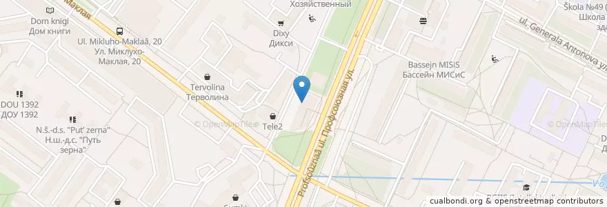 Mapa de ubicacion de Бургер Кинг en Russia, Distretto Federale Centrale, Москва, Юго-Западный Административный Округ, Район Коньково.