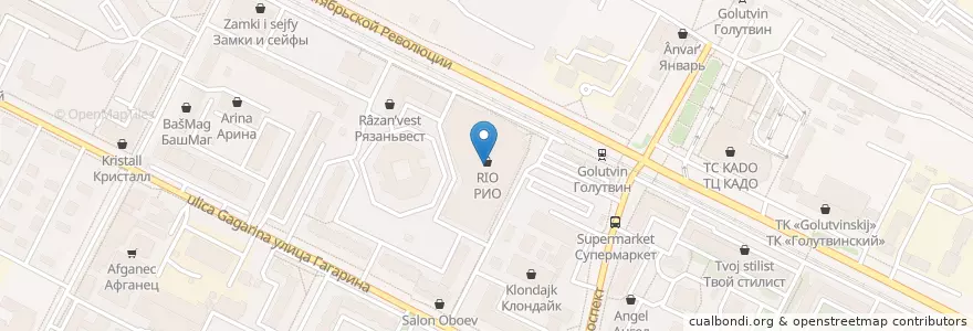 Mapa de ubicacion de Бургер Кинг en 俄罗斯/俄羅斯, Центральный Федеральный Округ, 莫斯科州, Коломенский Городской Округ.