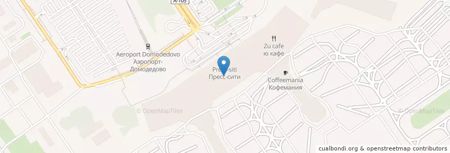 Mapa de ubicacion de Бургер Кинг en 俄罗斯/俄羅斯, Центральный Федеральный Округ, 莫斯科州, Городской Округ Домодедово.