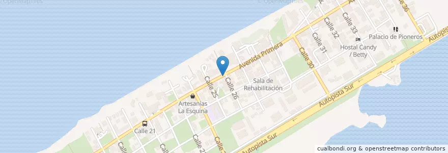 Mapa de ubicacion de Alondra en キューバ, Matanzas, Cárdenas, Varadero.
