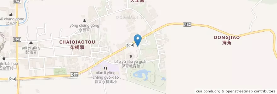Mapa de ubicacion de 地下停車場 en تایوان, 臺灣省, 南投縣, 集集鎮.