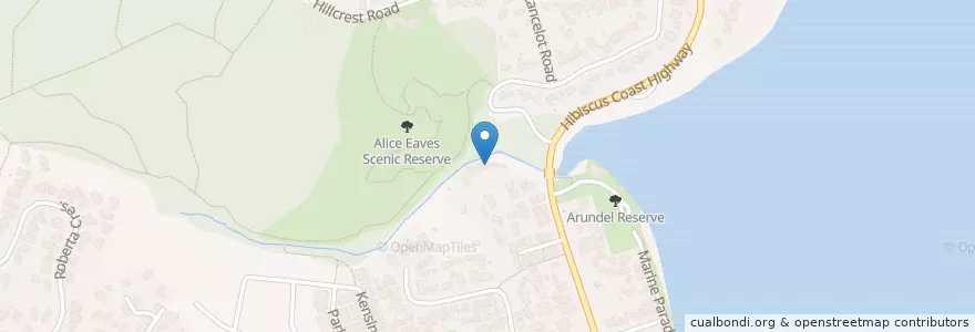 Mapa de ubicacion de Orewa House en 뉴질랜드, Auckland, Hibiscus And Bays.