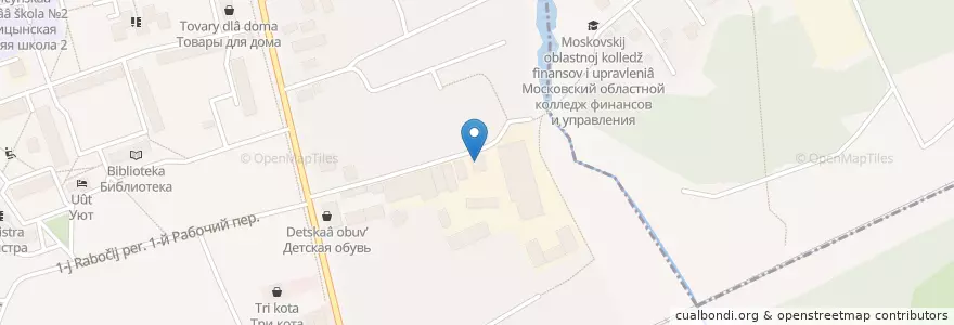 Mapa de ubicacion de Рандеву en Rusia, Distrito Federal Central, Óblast De Moscú, Одинцовский Городской Округ.