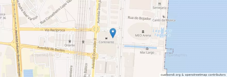 Mapa de ubicacion de Portela Cafes en Portekiz, Área Metropolitana De Lisboa, Lisboa, Grande Lisboa, Lizbon, Parque Das Nações.