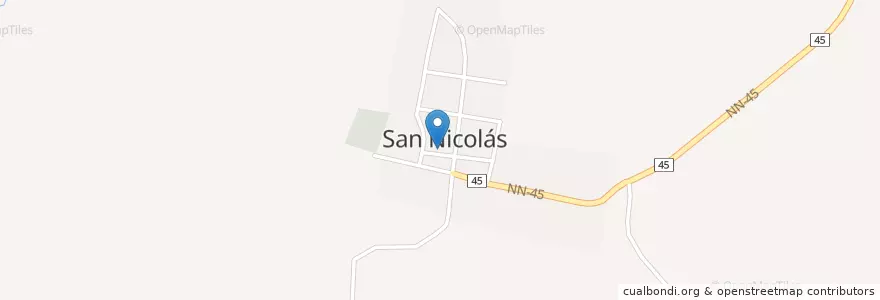 Mapa de ubicacion de Comedor Xochith en نيكاراجوا, Estelí, San Nicolás (Municipio).