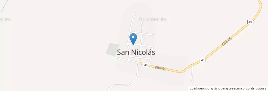 Mapa de ubicacion de Policía Nacional en نیکاراگوئه, Estelí, San Nicolás (Municipio).