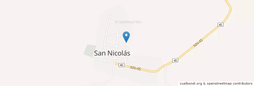 Mapa de ubicacion de Rios de Agua Viva en Nikaragua, Estelí, San Nicolás (Municipio).