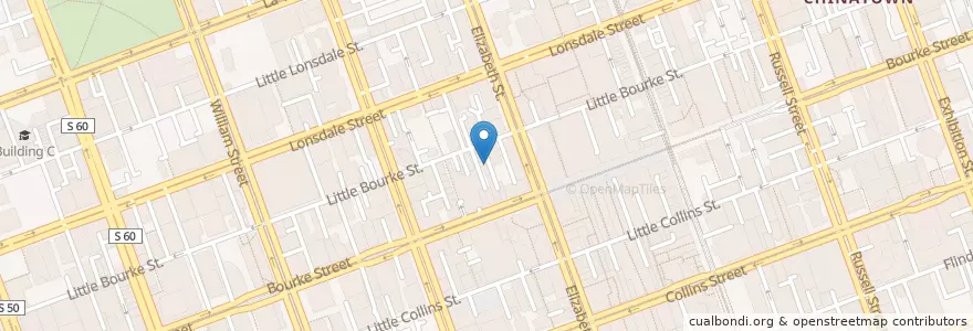 Mapa de ubicacion de Manchester Press en Australie, Victoria, City Of Melbourne.