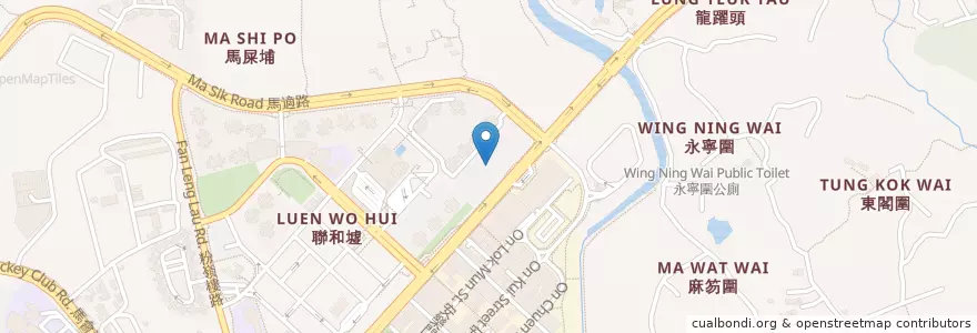 Mapa de ubicacion de MCL Green Code Cinema – Fanling en China, Hong Kong, Guangdong, New Territories, North District.