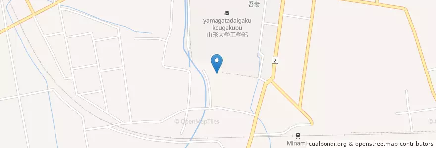 Mapa de ubicacion de 長泉寺 en 일본, 야마가타현, 米沢市.