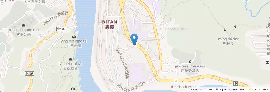 Mapa de ubicacion de 游記排骨酥湯 en Taiwan, 新北市, 新店區.