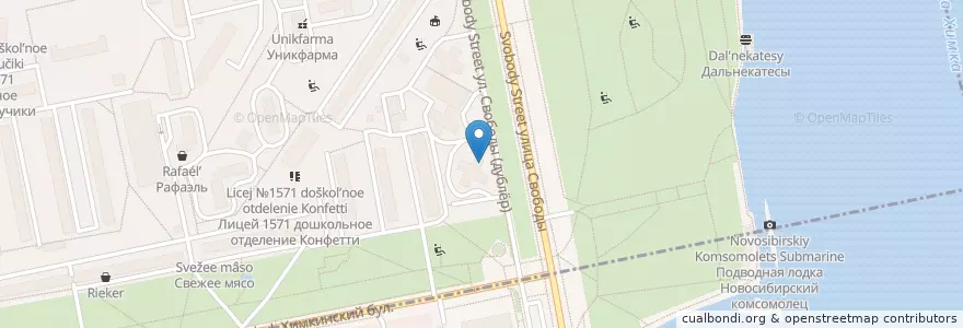 Mapa de ubicacion de K9-vet en Rusia, Центральный Федеральный Округ, Москва, Северо-Западный Административный Округ, Район Северное Тушино.