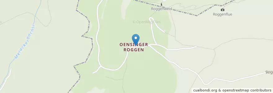 Mapa de ubicacion de Bergwirtschaft Roggen en Suisse, Soleure, Amtei Thal-Gäu, Bezirk Gäu, Oensingen.