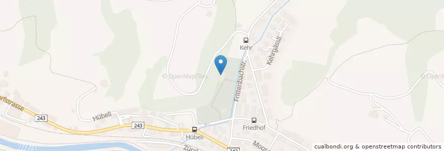 Mapa de ubicacion de Friedhofskapelle en スイス, ベルン, Verwaltungsregion Emmental-Oberaargau, Verwaltungskreis Emmental, Langnau Im Emmental.