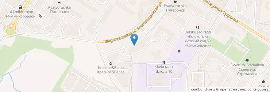 Mapa de ubicacion de Остров сокровищ en Russia, Central Federal District, Moscow Oblast, Mytishchi Urban Okrug.