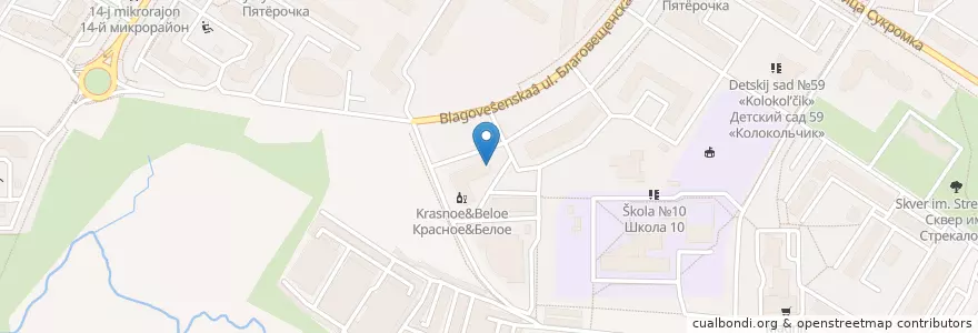 Mapa de ubicacion de Пиццерия en 俄罗斯/俄羅斯, Центральный Федеральный Округ, 莫斯科州, Городской Округ Мытищи.