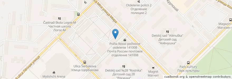 Mapa de ubicacion de Желание en 俄罗斯/俄羅斯, Центральный Федеральный Округ, 莫斯科州, Городской Округ Мытищи.