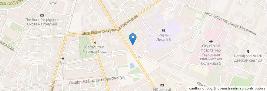 Mapa de ubicacion de Hi Mir en Rusia, Приволжский Федеральный Округ, Óblast De Nizhni Nóvgorod, Городской Округ Нижний Новгород.