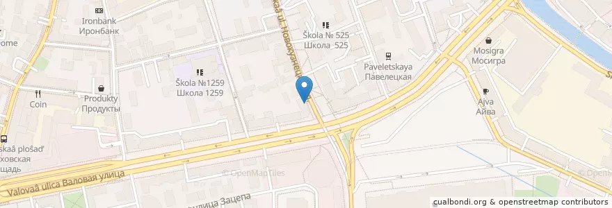 Mapa de ubicacion de Даблби en 러시아, Центральный Федеральный Округ, Москва, Центральный Административный Округ, Район Замоскворечье.